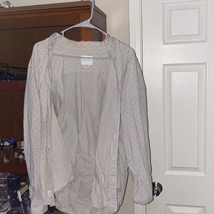 XL American Eagle White Patterned Shirt